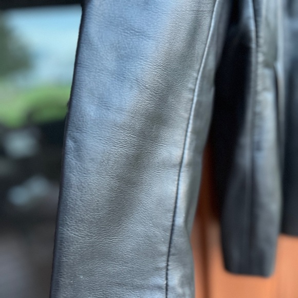 Bod & Christensen Classic Black Leather Jacket with Smooth Finish & Collar 12 - Picture 7 of 10
